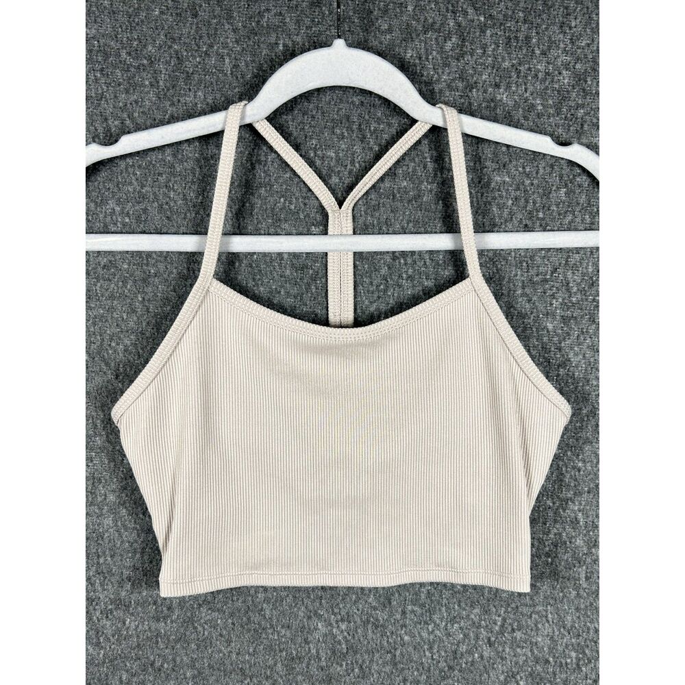 Alo Yoga Alosoft Ribbed Cropped Calm Tank Size Small